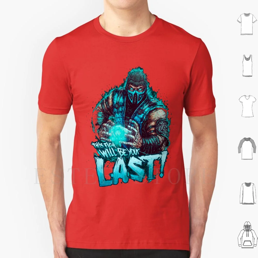 

Футболка мужская хлопковая с принтом Mortal Kombat Sub-Zero Last