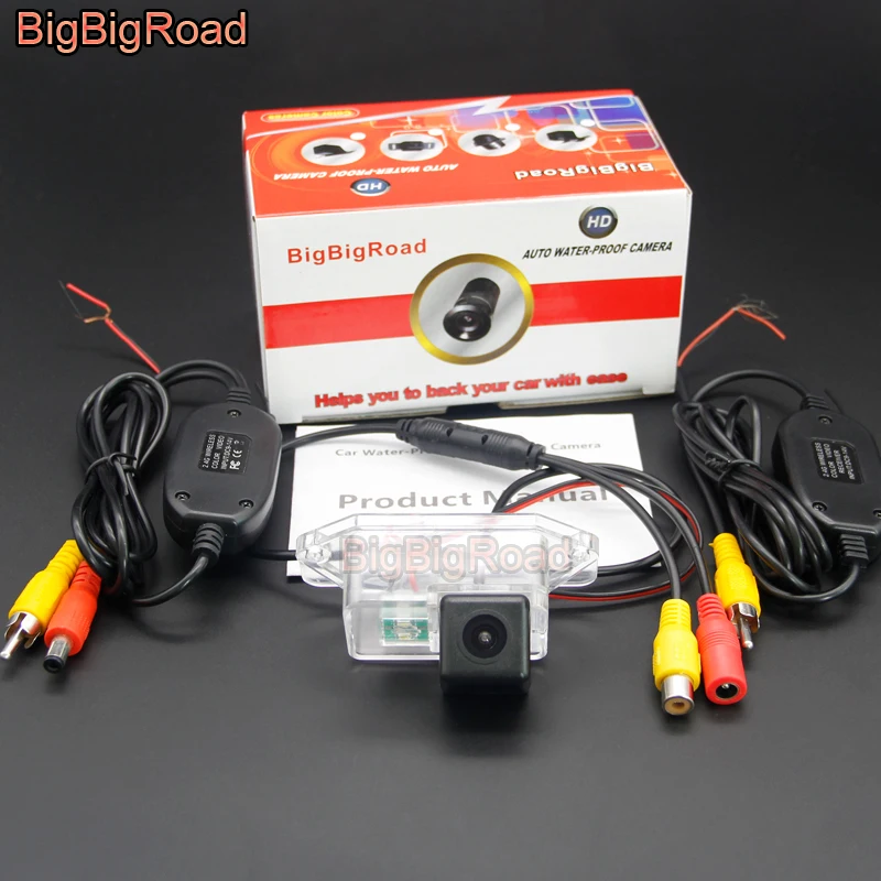 BigBigRoad Vehicle Wireless Rear View Reversing Camera HD Color Image Waterproof For Mitsubishi EVO IO 8 9 10 Eclipse Evolution view 5
