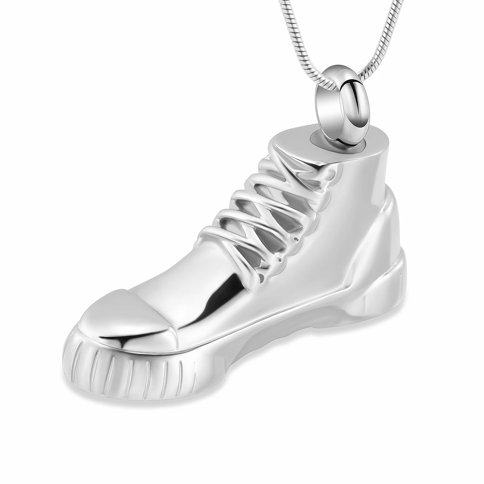 Customized Urn Necklace Shoes Pendant Gold Plating Stainless Steel Hold Dog Human Ashes Perfume For Man Woman Keepsake Jewelry