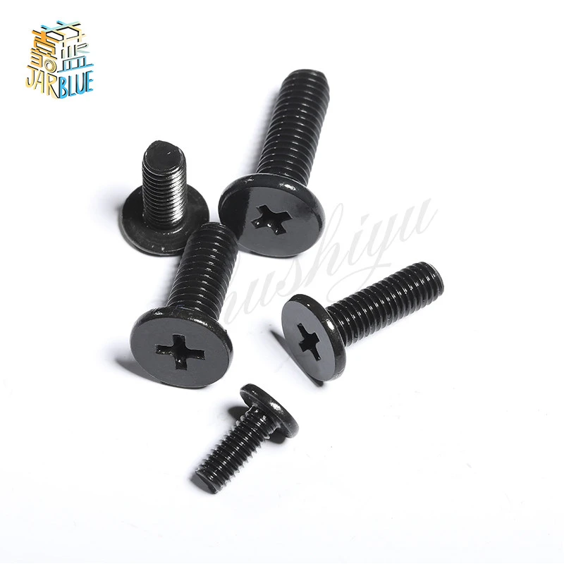 100pcs M1.4 M2 M3 M2.5 Small flat head Laptop Screws Mobile notebook cruciform slot cross recessed screw