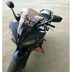 Windscreen For 2007 2008 2009 2010 Yamaha FZ6 S2 600 Fazer FZ-6 FZ 6 Wind Screen Deflectors Windshield Smoke Iridium