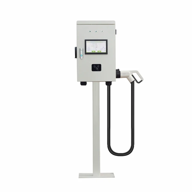 44KW/88KW dual Type 2 cables AC EVSE charging station