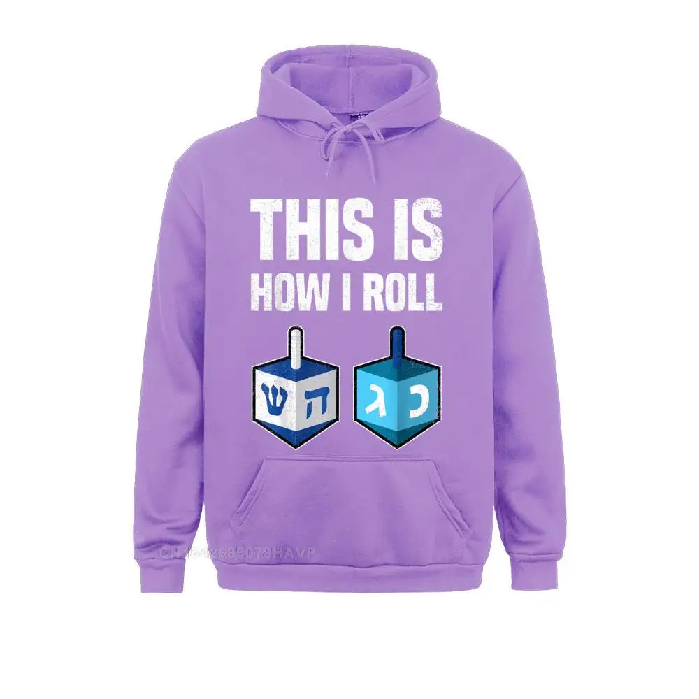 Custom This How I Roll Hanukkah Dreidel Chanukah Jew Hoodie Sweatshirts For Adult Faddish Fall Long Sleeve Sweatshirts Hoods