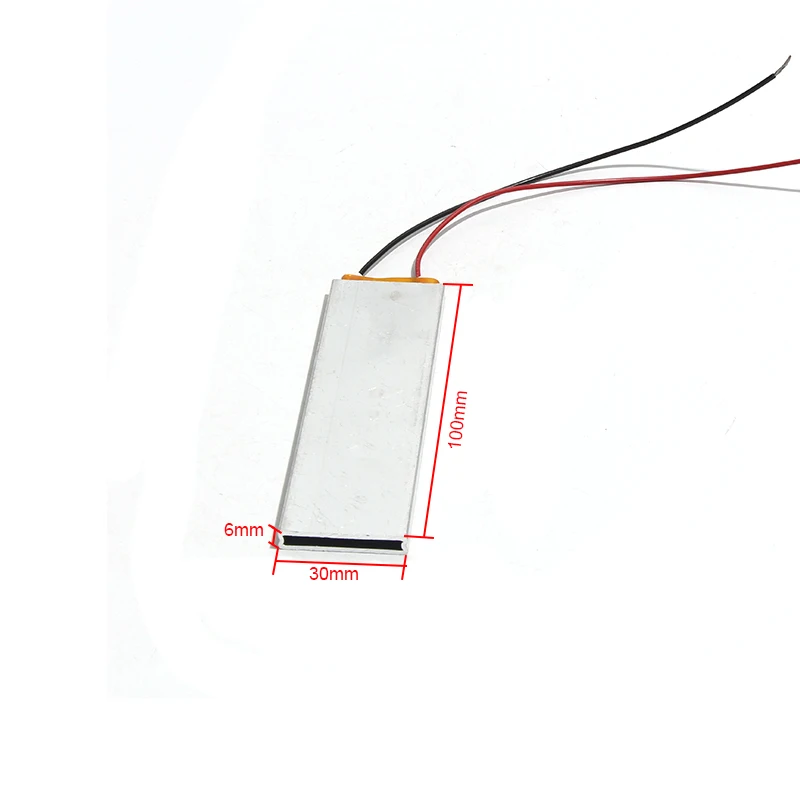 セラミックヒーター,サーモスタット,LUJINXUN-PTC V, 24V,220x30x6mm, 60〜100度,バッチあたり2個,270発熱体