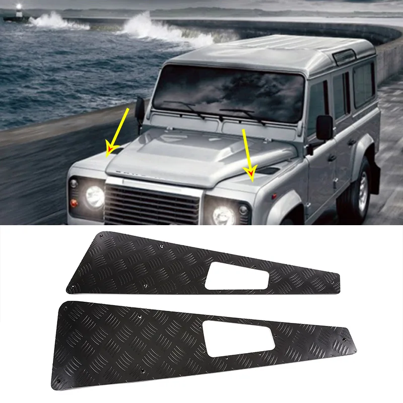 Auto esterno Defender 90 accessori pannello di protezione del cofano adesivi per Land Rover Defender 110 130 2004-2018 accessori Auto