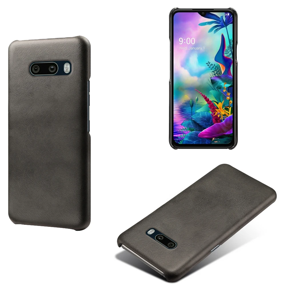 

For LG V50 V40 G8S G8 G7 V30S V60 ThinQ 5G Funda Luxury Slim Vegan Leather Case For LG G710 Stylo 5 6 V30 W30 Q60 Cover