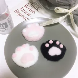 10pcs/lot DIY Handmade cute cat PAWS in three colors   Padded Patches Appliques For Clothes Sewing Supplies DIY Hair Decoration