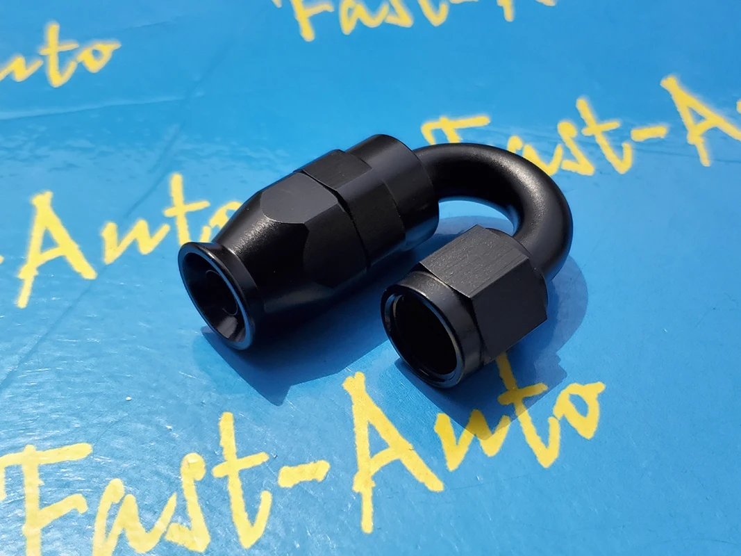 reusable 7/8-14unf thread -10an AN -10 AN10 180 degree 180degree PTFE tpfe Swivel Hose End fitting