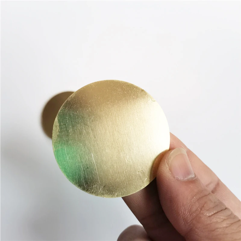 직경 50x3mm 원형 원형 H62 황동 플레이트 3mm 두께 구리 플레이트 맞춤 제작 CNC 금속 가공