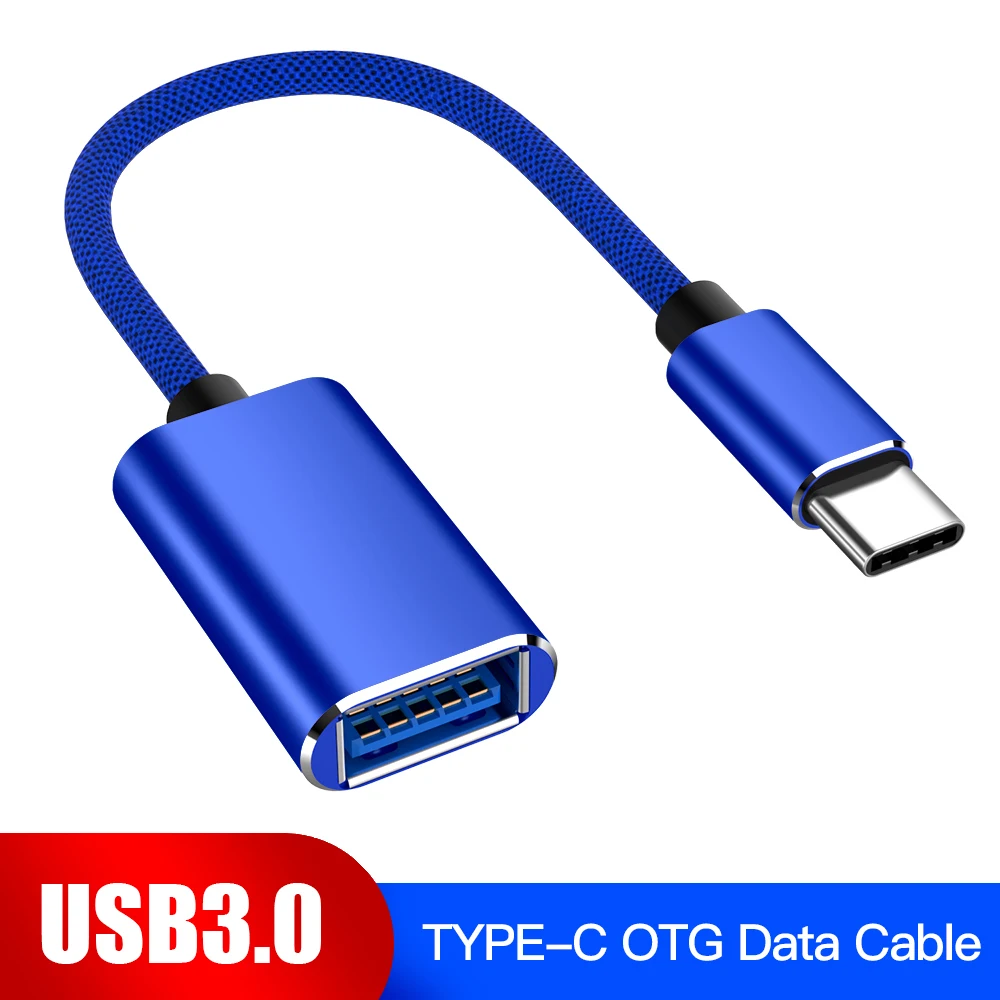 TypeC Adapter Cable USB Box U Disk Card Reader Transfer OTG Adapter Cable For Samsung S10 S9 Macbook Xiaomi Huawei Type-C OTG