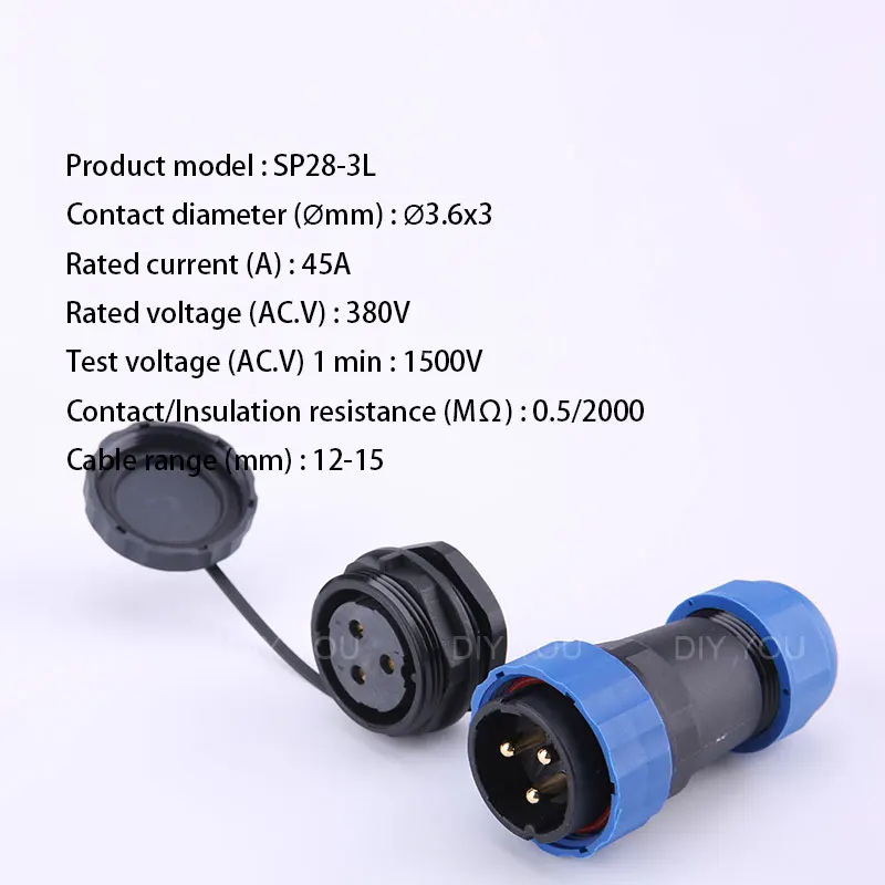 SP28 IP68 Back Nut waterproof connector 2/3/4/5/6/7/9/10/12/14/16/19/22/24/26 Pin plug socket Electric cable Aviation connectors