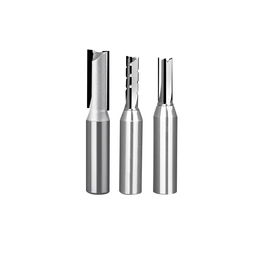 1 Pc Diamond straight router bits PCD End Mill 2 Flutes Milling Cutter for CNC Router Machine Furniture Woodworking Tool