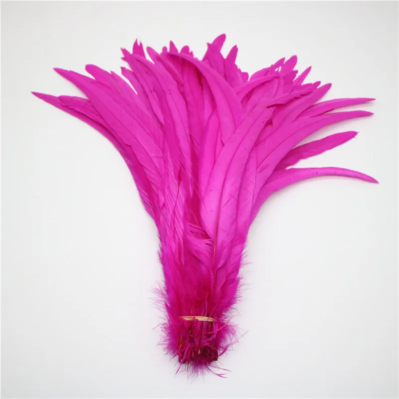 50pcs/lot Rooster Tail Feathers for Crafts 25-40cm/10-16inch Carnival Home for Dancers Diy Plume