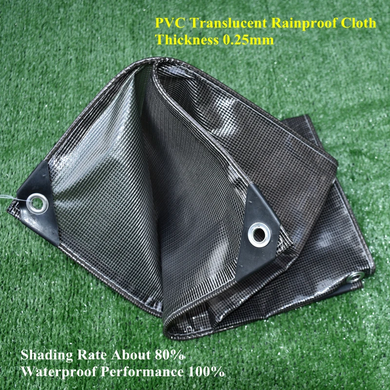 

Thickness 0.25mm Black PVC Translucent Tarpaulin Dog House Cover Rainproof Cloth Garden Succulent Plant Keep Warm Shading Awning