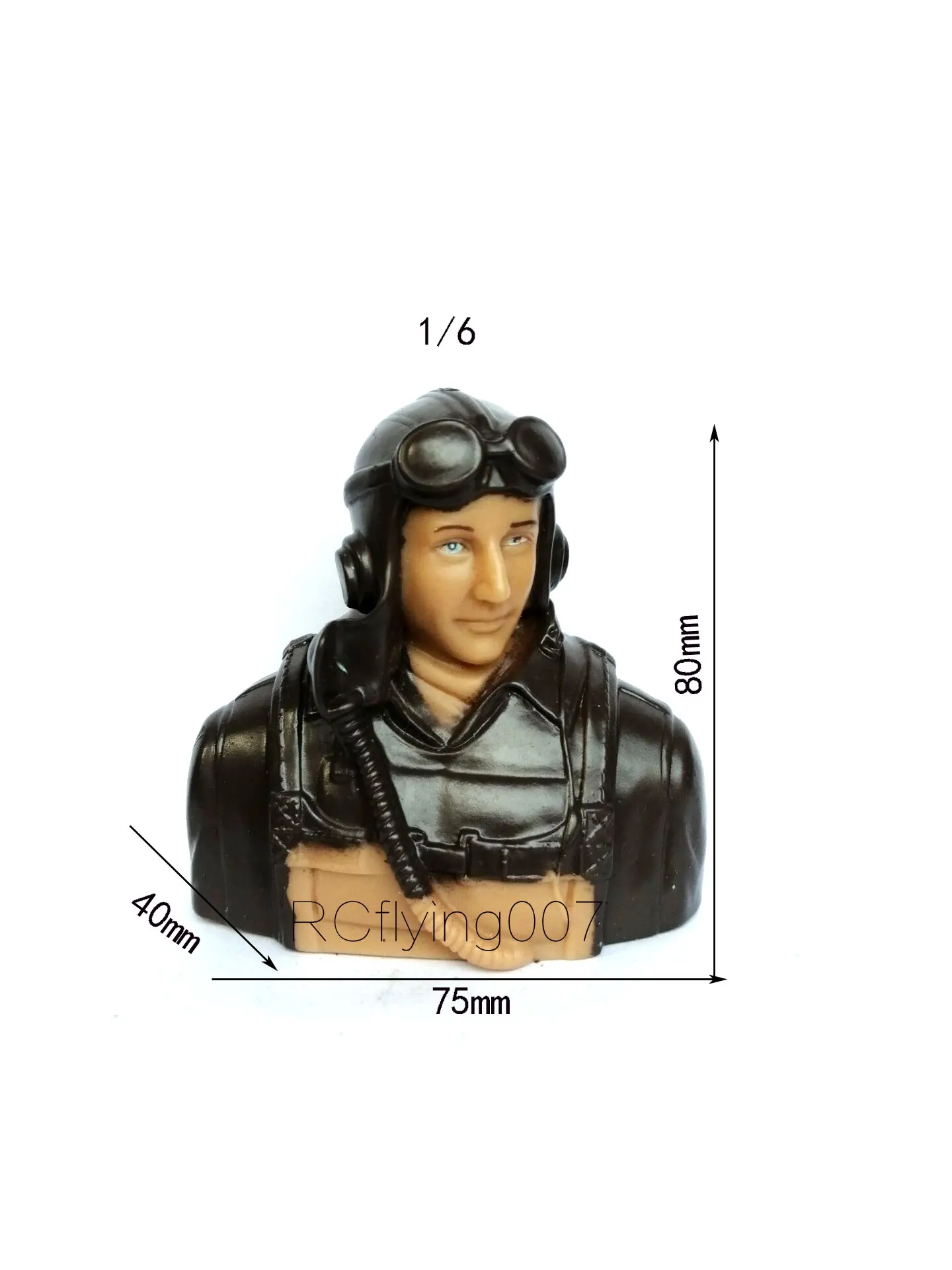 Model aircraft pilot  1/6 WWII American pilots Simple color 1/6 Scale RC Airplane Pilot Figure Model