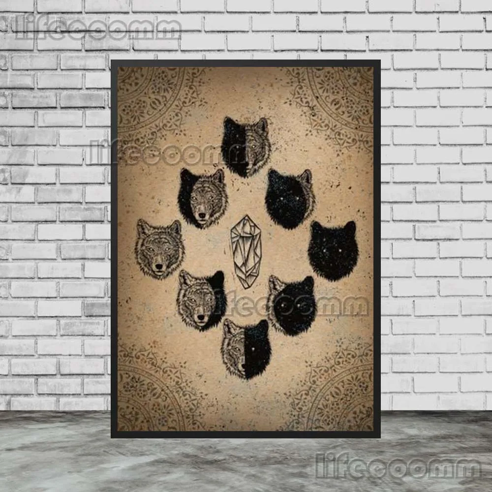 Lunar Magic Roll High or Die Sick Girl Wall Art Canvas Painting Wall Pictures For Living Room Posters Home Decor Unframed