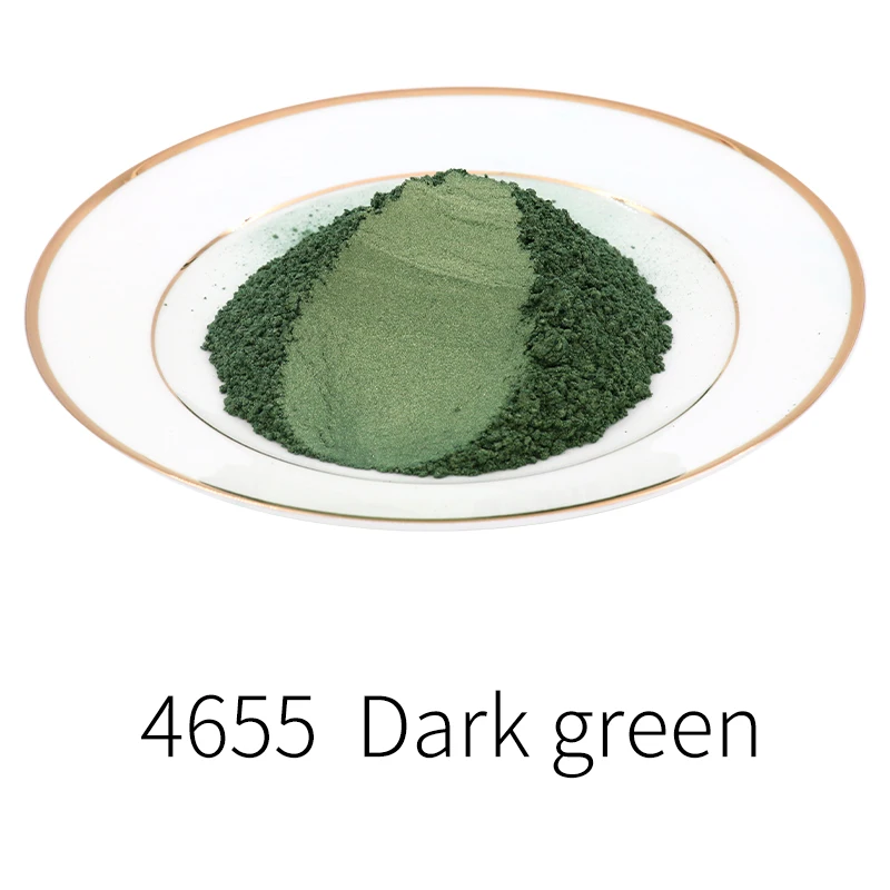 Green Pearl Powder Pigment Mineral ,Mica Powder for Ceramics Nail Eye Soap Automotive Art Craft Paper