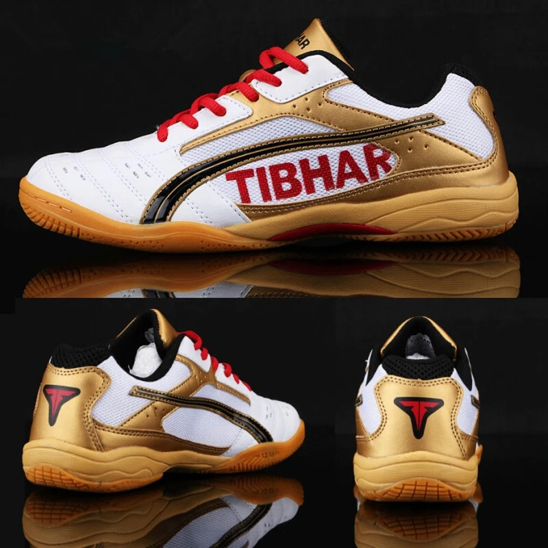 TIBHAR Tischtennis Schuhe mit Original box Leichte komfortable tragen-beständig professionelle ping pong Turnschuhe Sport Schuhe