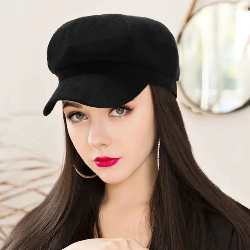 Fashion Hat Multipurpose Leisure Beret Portable Personalized  Octagonal Cap for Women Girls шапка мужская кепка мужская