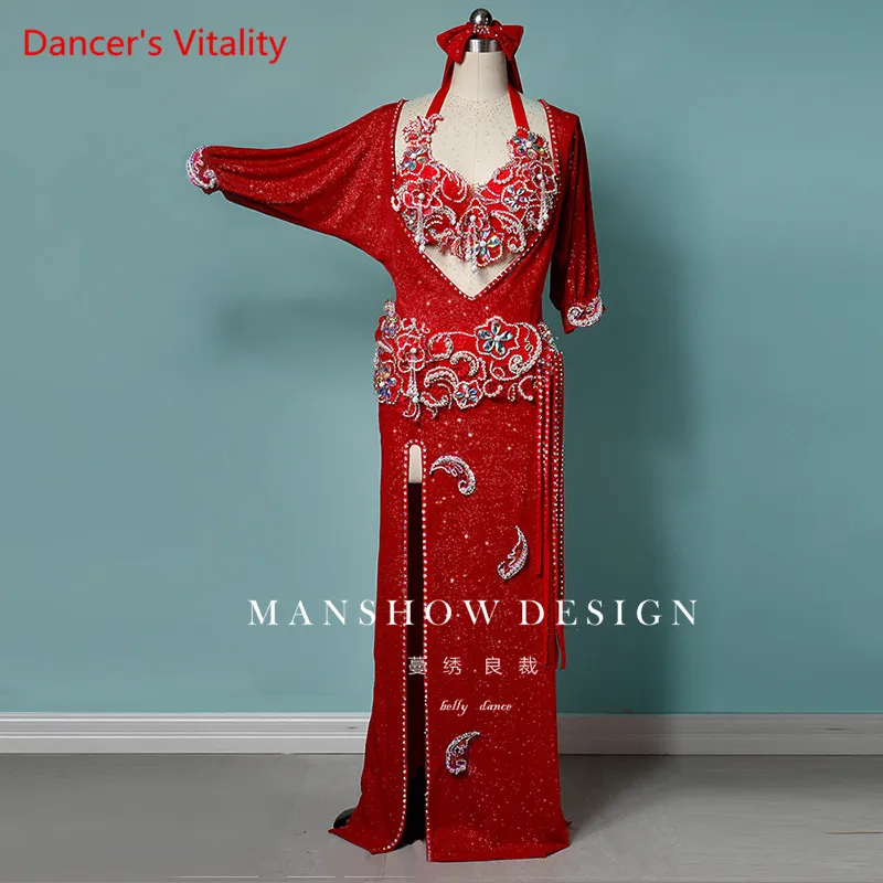 Belly dance Baladi robe for women belly dancing performance clothes dress customized adult child shabbi competition dress clothe