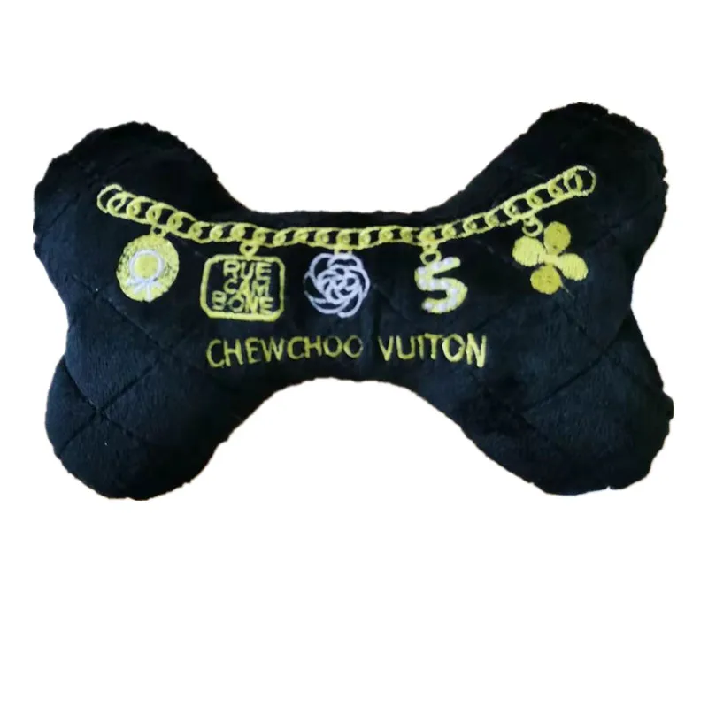 Chewchoo Vuiton  Plush Pet Chewing Bottle Toys With Squeaky Plush Dog Soft Toys