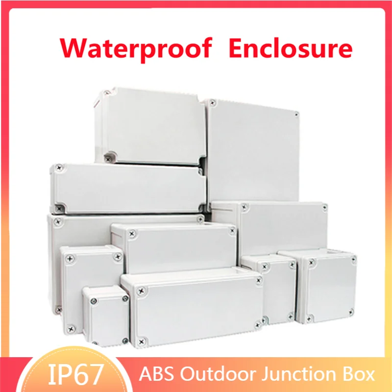 Outdoor waterdichte behuizing Behuizing Elektronische ip67 Project Instrumentbehuizing Elektrische projectdoos ABS Outdoor aansluitdoos