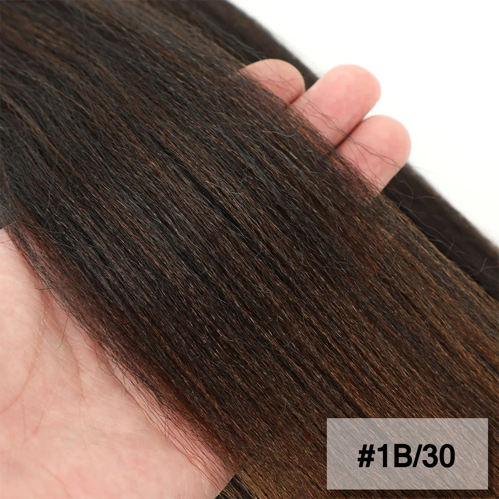 Vorgestrecktes Flechthaar 16/20/22/26/30 Zoll Niedrigtemperatur-Faser Synthetische Haarverlängerungen für Jumbo Crochet Braids – Detail 18