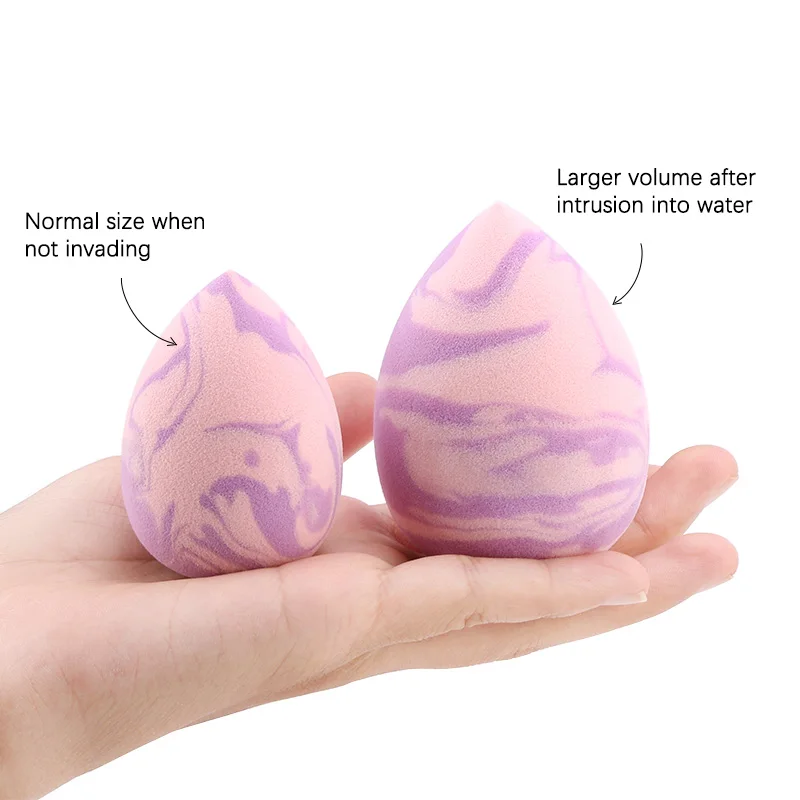 Makeup Sponge Marbling Water-drop Shape Foundation Concealer Sponge Mix Powder Cosmetic Puff Make Up Blender