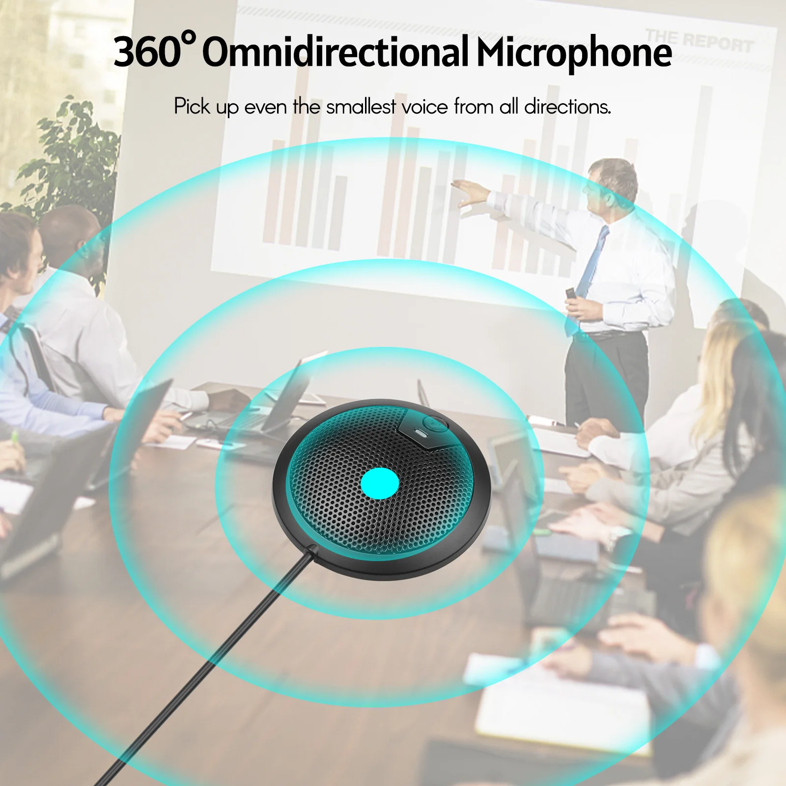 ميكروفون ديسك 360 درجة USB بمنفذ Type-C: تقييم شامل لأداء ممتاز في المؤتمرات والتسجيلات