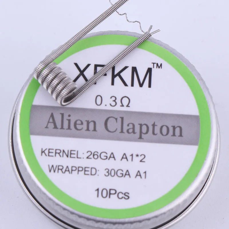 XFKM A1/316 Flat twisted wire Fused clapton Hive premade wires Alien Mix twisted Quad Tiger coils Heating Resistance rda coil
