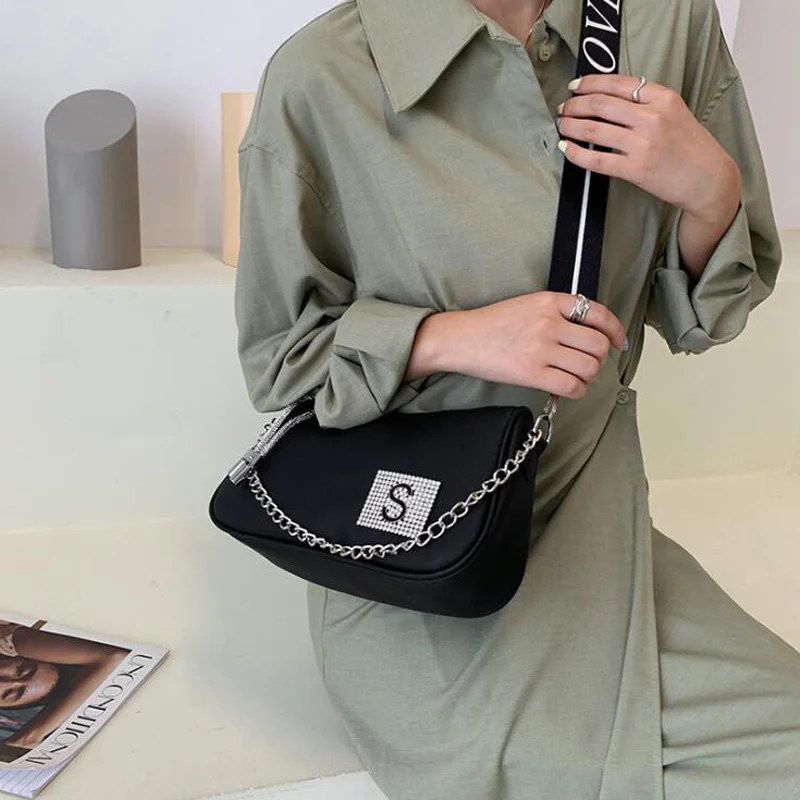 Fashion Wide Strap Crossbody Bags For Women 2021 New Texture Shoulder Bag Large Capacity Handbags Pu Leather Messenger Bags