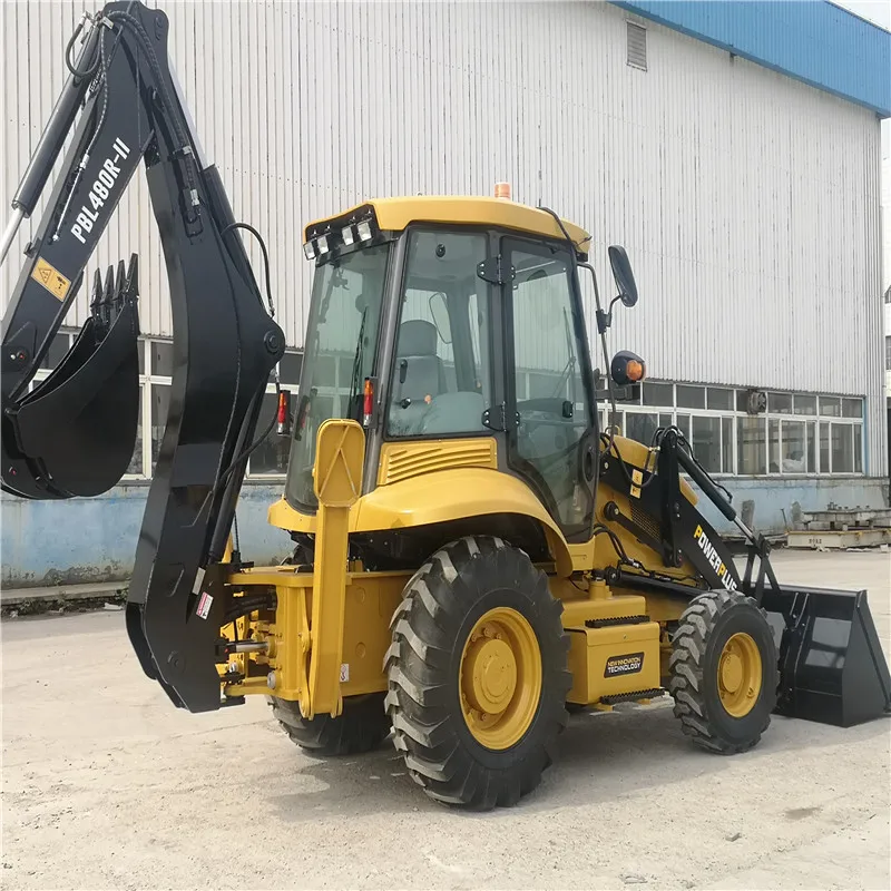 4 Wheel Drive Bucket Backhoe Loader Excavation Loading Excavator