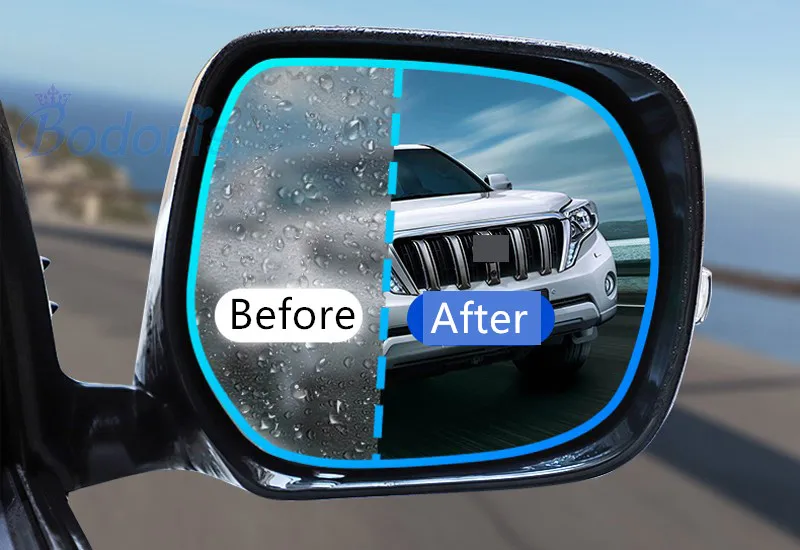 For Toyota Land Cruiser 200 LC200 2008-2018 Rear View Side Mirror Water Rain-Proof Anti fog PVC Film Car Styling Accessories