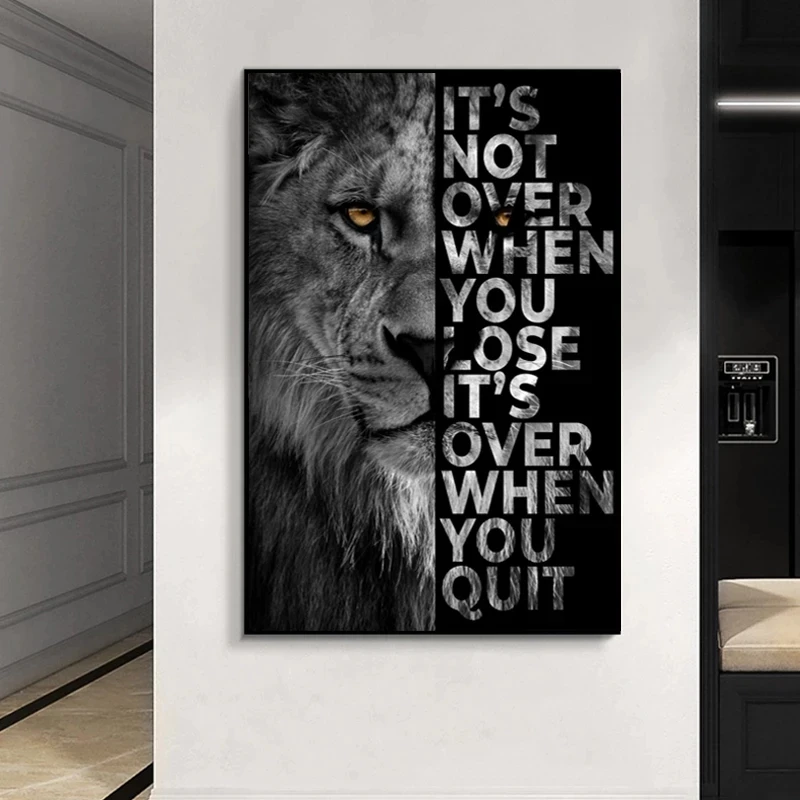 Lion Tiger Animal Abstract Canvas Painting Home Art Posters Bedroom Corridor Stickers Nordic Decoration