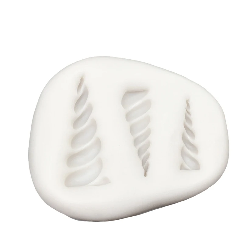 Unicorn\'s Horn Silicone Sugarcraft Mold Resin Tools Cupcake Baking Mould Fondant Cake Decorating Tools