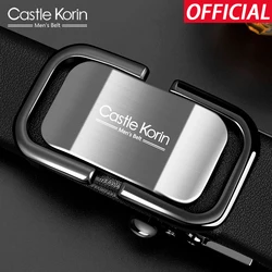 Castle korin men's belt real cowhide automatic buckle 2021 new alloy buckle luxury designer belt