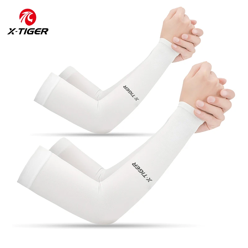 X-TIGER Radfahren Arm Ärmel Eis Stoff Anti-UV Sonnencreme Laufen Radfahren Ärmel Outdoor Sport Radfahren Arm Wärmer Männer Frauen