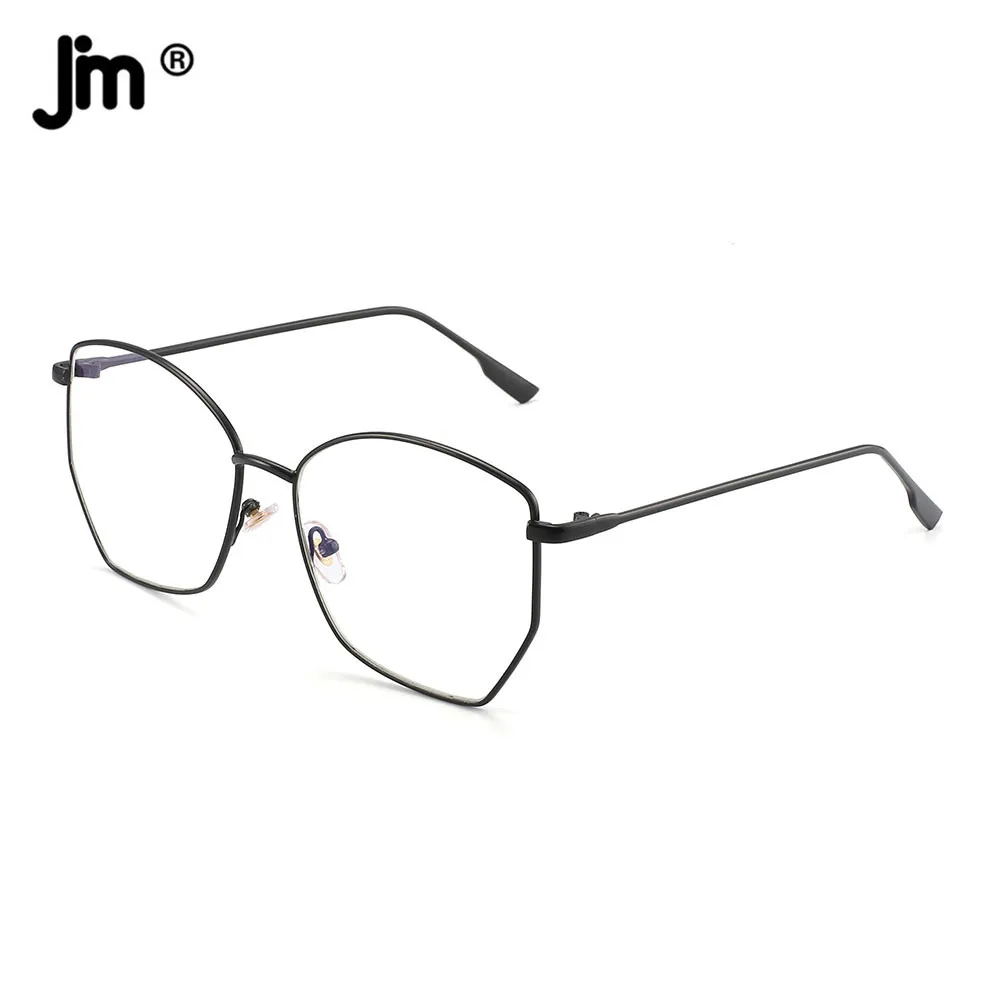 JM Blue Light Glasses Frame Vintage Computer Clear Men Women Fake Glasses