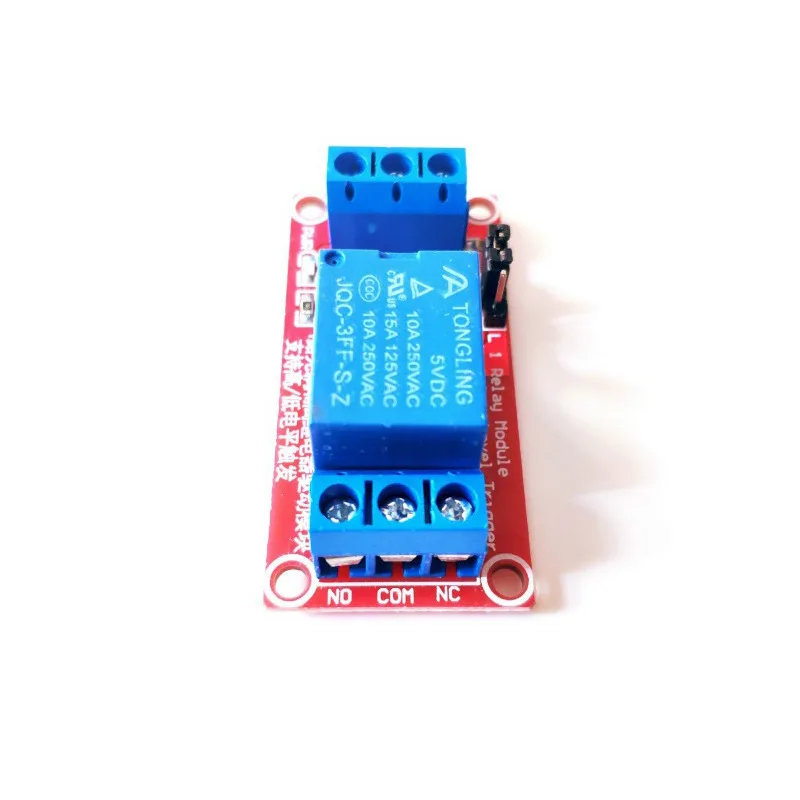 1 channel 5V 12V relay module with optocoupler isolation, one way relay expansion board supports high and low level triggering