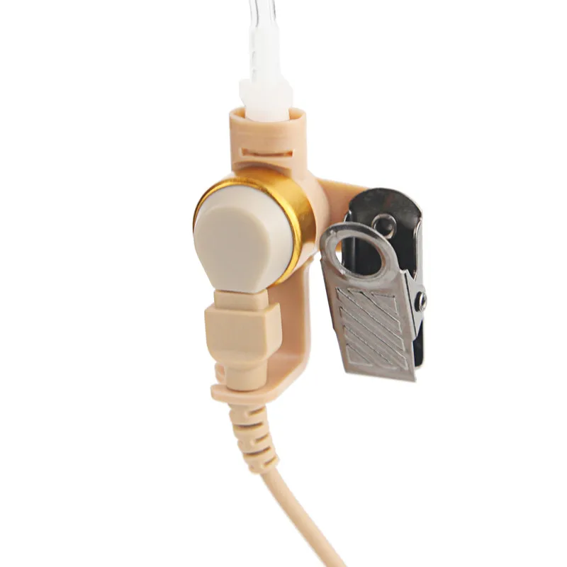 FBI Beige Surveillance kit Earphone Headset Mic For Motorola MTS2000 HT1000 XTS5000 Walkie Tlakie