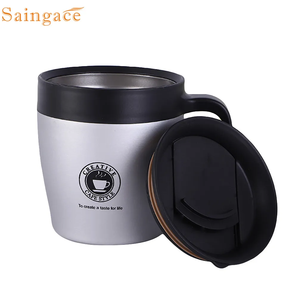 Saintgace stainless steel Cups Thermos Coffee Mugs Insulated Double Wall Water Cups With Lid Coffee Tea travel cups & mugs tazas