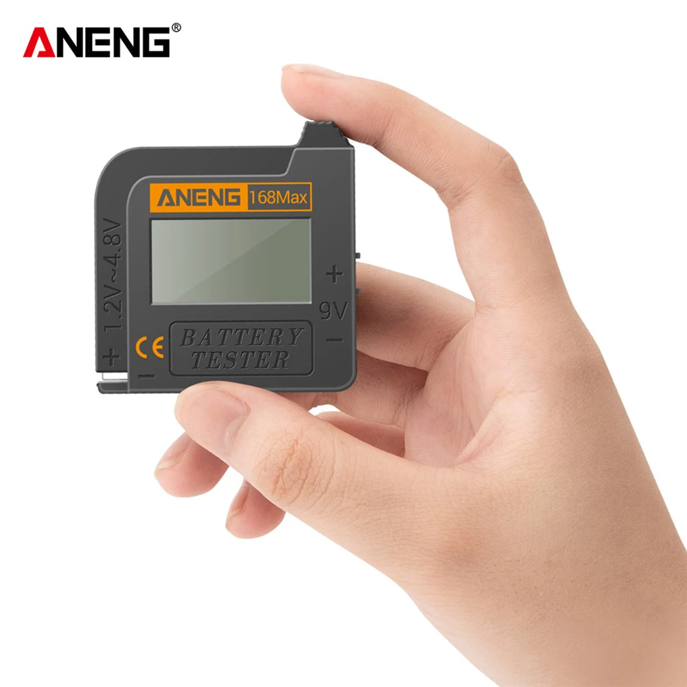 ANENG 168Max Digital Lithium Battery Capacity Tester LCD Battery Voltage Tester Digital Lithium Battery Capacity Diagnostic Tool