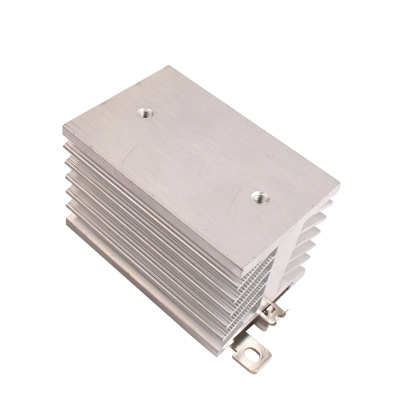 D-74 Din Rail Mounted Heat Sink Aluminum Dissipation Radiator for DA AA DD VA VD LA 1pcs single phase SSR 10A 15A 20A 25A 40A