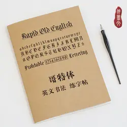 English Calligraphy and Gothic Calligraphy Copying Workbook Beautiful English font Learn English copybook Libros Livros