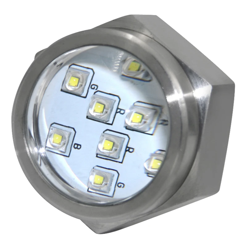 27W 45W Marine Dock LED Drain Plug Boat Light DC10-30V 1/2