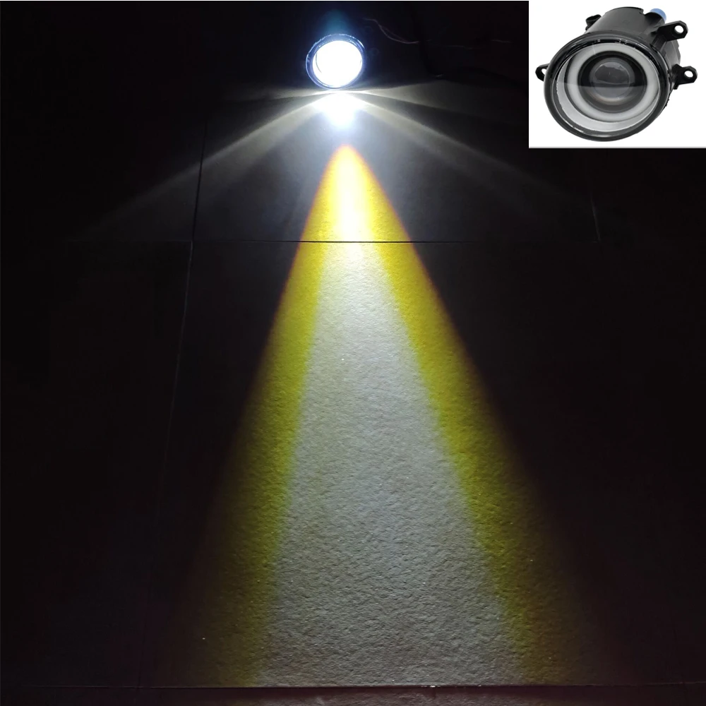 2pcs LED Fog Lights + Angel eye For Toyota Corolla 14-16 For TOYOTA Auris hatchback NRE15 ZZE15 ADE15 ZRE15 NDE15 2007-2010
