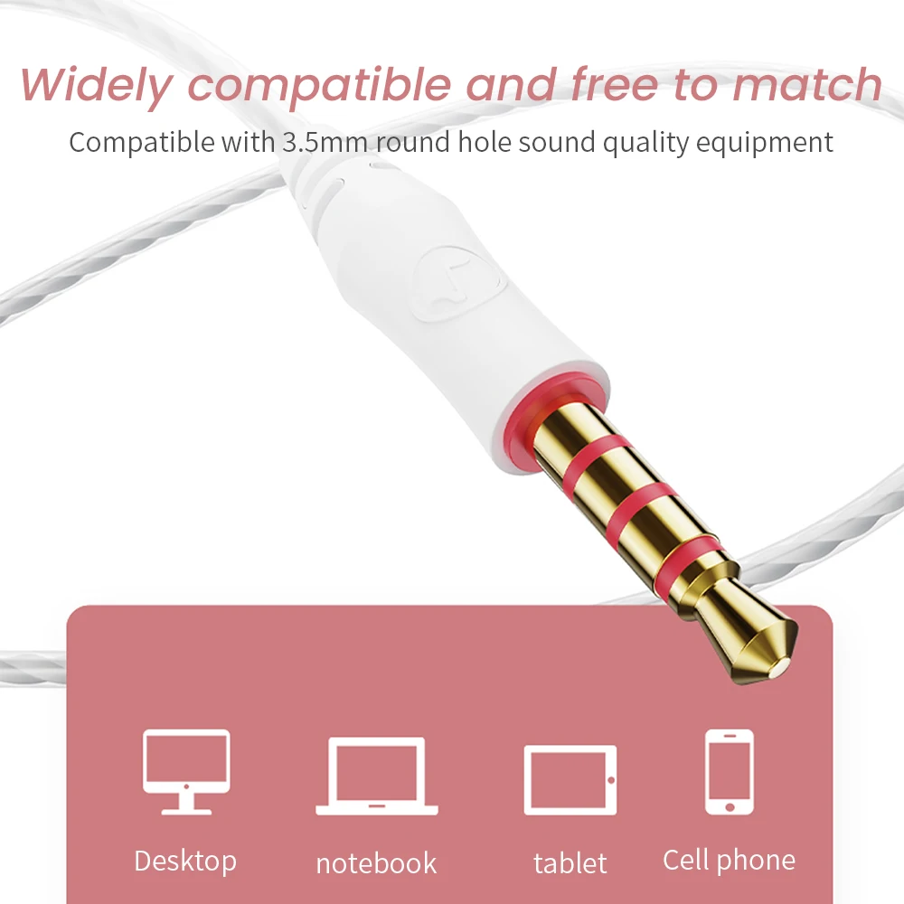 6色3.5ミリメートル有線ヘッドフォンhifiスポーツ稼働イヤホンとマイクステレオ余分な低音イヤホンxiaomi redmiソニー