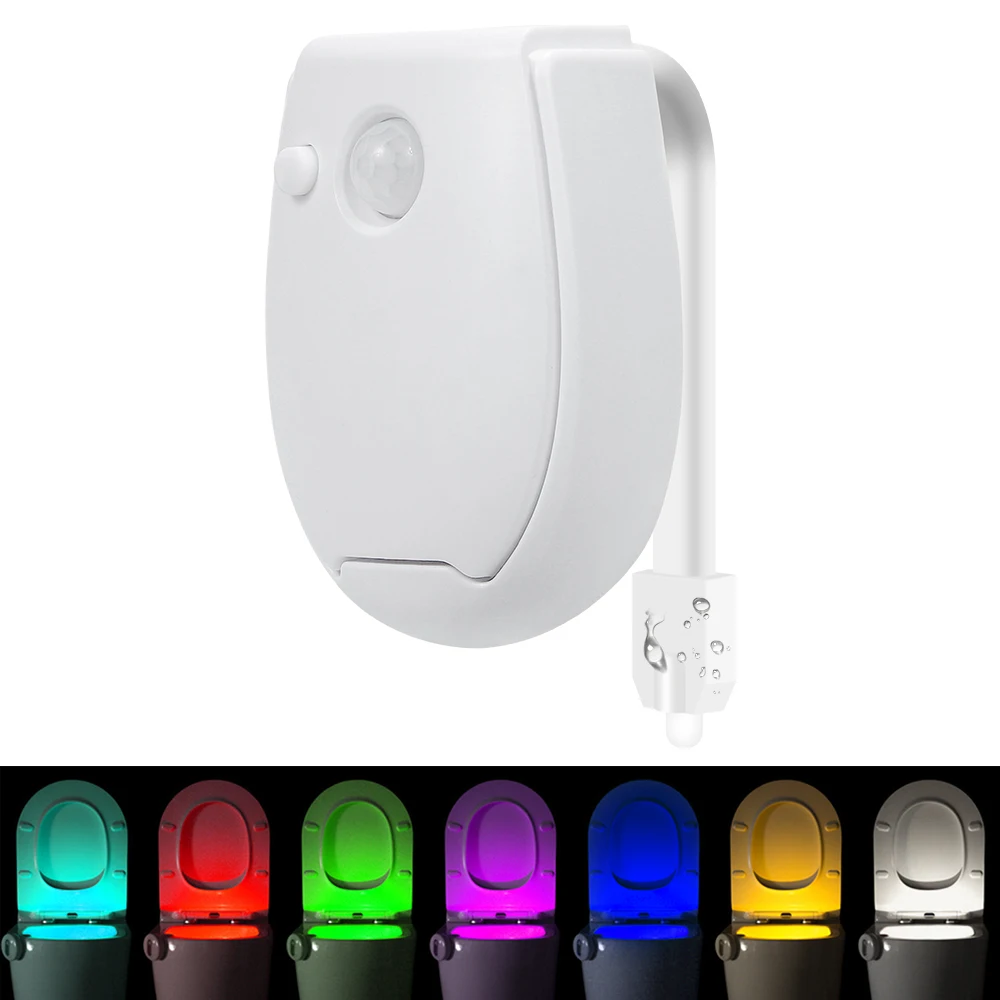 RGB Motion Sensor Toilet Night Light