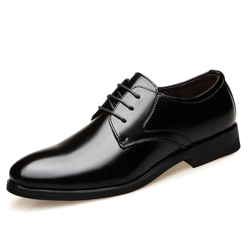 Mazefeng 2019 New Fashion Business Dress Men Shoes Classic Leather Men\'S Suits Shoes Fashion Lace-up Dress Shoes Men Oxfords