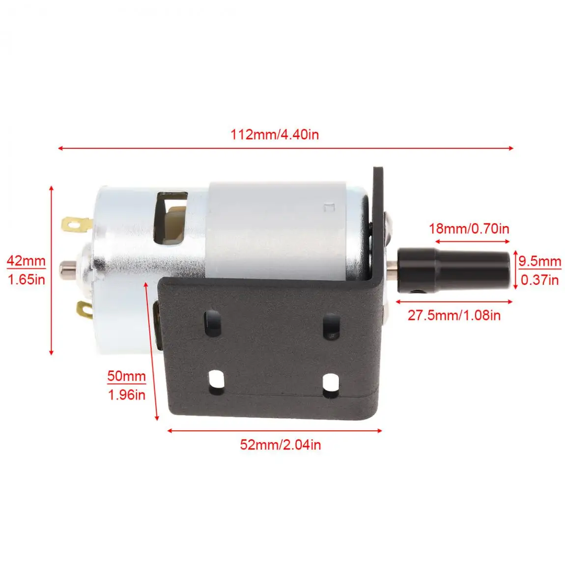 DC12V Electric Motor 5A -24V 3A Power Supply 3.175mm Round Shaft Lathe Press Motor with Drill Chuck and Mounting Bracket